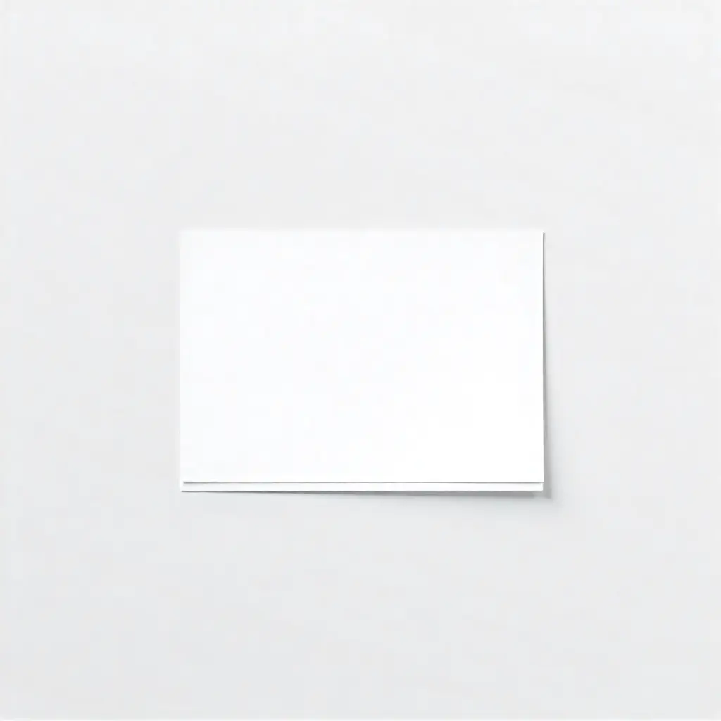 Tarjeta minimalista con grabado profundo y bordes dorados